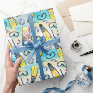 Cadeau Papier d'emballage Plongée en scaphandre, Papier c