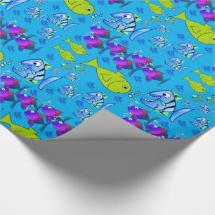Cadeau Papier d'emballage Poisson