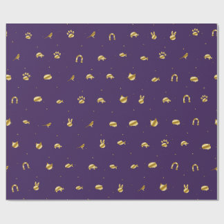 Cadeau Papier d'emballage pour animaux de compagnie Viole
