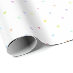 Cadeau Papier d'emballage pour anniversaire avec cœurs pa