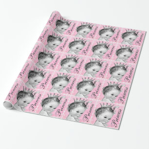 Cadeau Papier d'emballage pour Baby Shower Adorable Princ