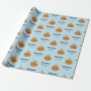 Cadeau Papier d'emballage pour Baby Shower Little Pumpkin