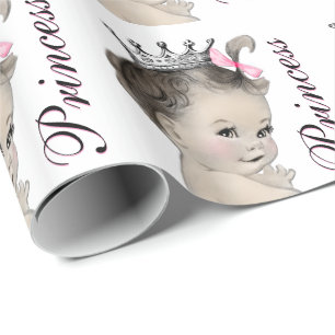 Cadeau Papier d'emballage pour Baby Shower Princesse