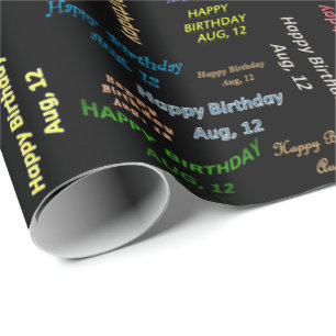 Cadeau Papier d'emballage pour cadeaux d'anniversaire du