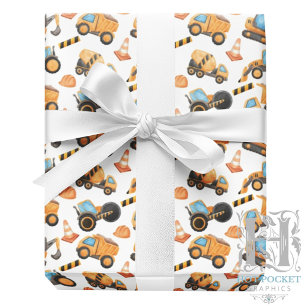 Cadeau Papier d'emballage pour camion de construction