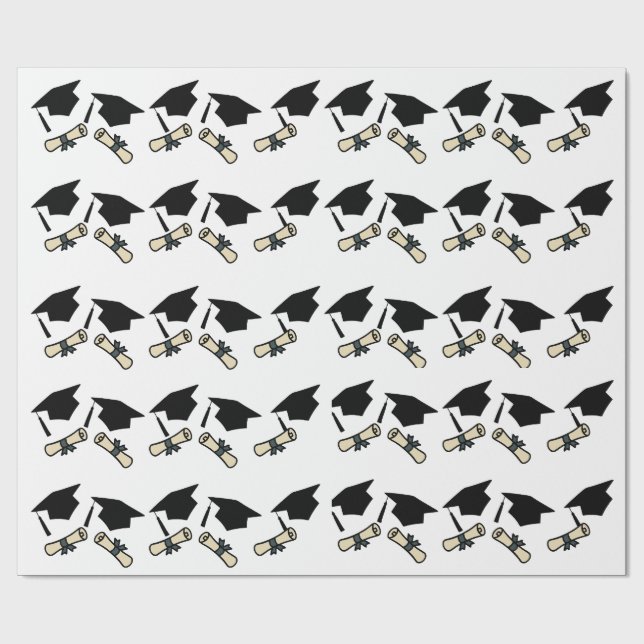 Cadeau Papier d'emballage pour célébration de remise de d (Plat)