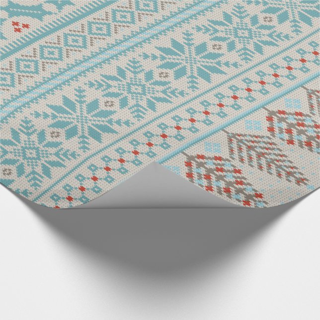 Cadeau papier d'emballage pour chandail en tricot équitab (Coin)