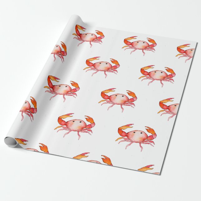 Cadeau Papier d'emballage pour crabe irrégulier (Déroulé)
