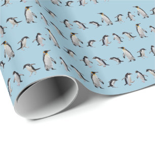 Cadeau Papier d'emballage pour fête de manchots (Choisiss