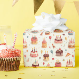 Cadeau Papier d'emballage pour gâteaux d'anniversaire mig