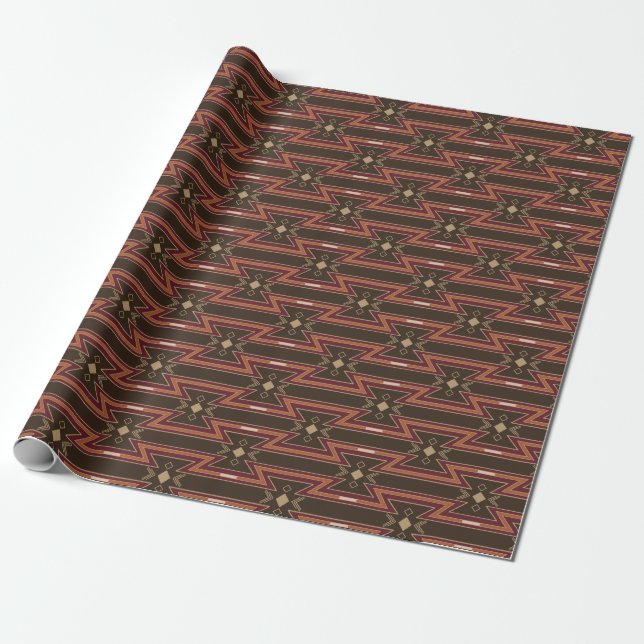 Cadeau Papier d'emballage pour impression autochtone 2 (Déroulé)