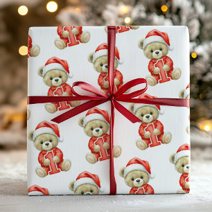 Cadeau Papier d'emballage pour le premier Noël de bébé