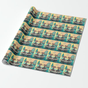 Cadeau Papier d'emballage pour loutres Dapper