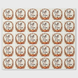 Cadeau Papier d'emballage pour mariage Tombez amoureux