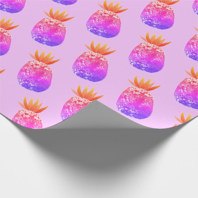 Cadeau Papier d'emballage pour partie d'ananas tropical (Coin)