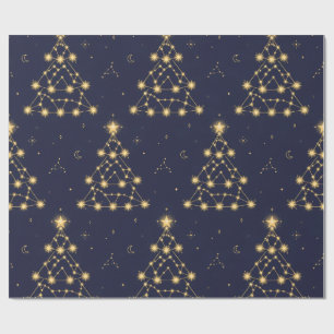 Cadeau Papier d'emballage pour sapin de Noël Constellatio