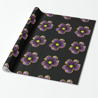 Cadeau Papier d'emballage Purple Pansy