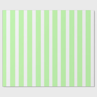 Cadeau Papier d'emballage rayé vertical vert menthe et bl