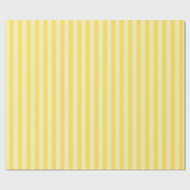Cadeau Papier d'emballage rayures de banane (Plat)