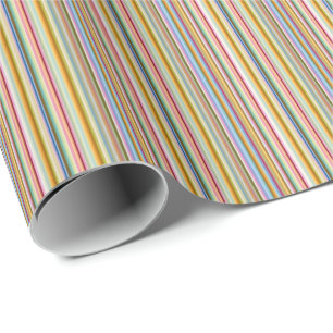 Cadeau Papier d'emballage - Rayures de bonbons
