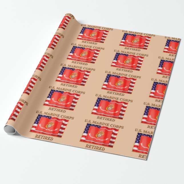 Cadeau Papier d'emballage retiré par usmc (Déroulé)