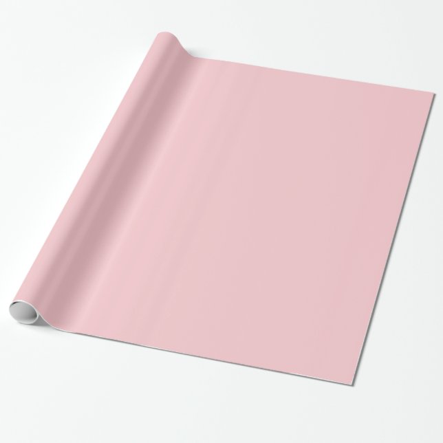 Cadeau Papier d'emballage rose d'oeillet léger solide (Déroulé)