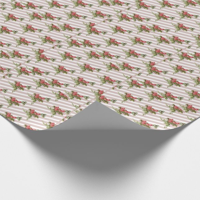 Cadeau Papier d'emballage Roses de printemps (Coin)