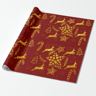 Cadeau Papier d'emballage rouge Star Leap