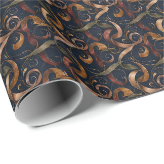 Cadeau Papier d'emballage ruban de luxe | Élégant tourbil