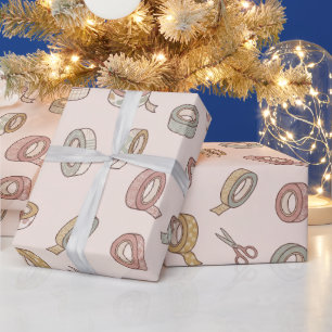 Cadeau Papier d'emballage ruban washi floral japonais