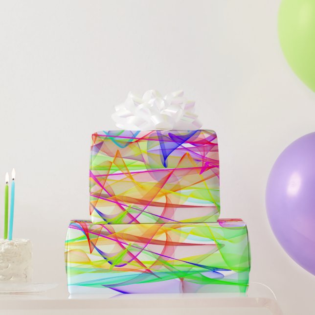 Cadeau Papier d'emballage - Rubans de lumière (Cadeaux de fête)