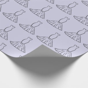 Cadeau Papier d'emballage sans couture de robe de mariée 