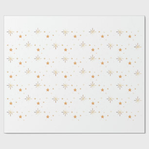 Cadeau Papier d'emballage sans couture Gold Star
