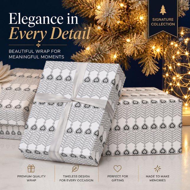 Cadeau Papier d'emballage scandinave personnalisé (Créateur téléchargé)