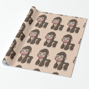 Cadeau Papier d'emballage singe