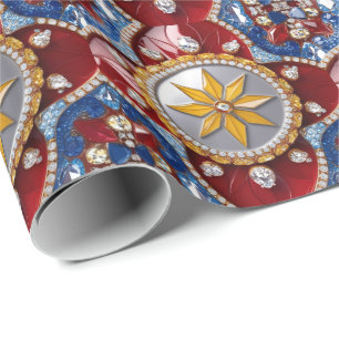 Cadeau Papier d'emballage spécial aux couleurs colombienn