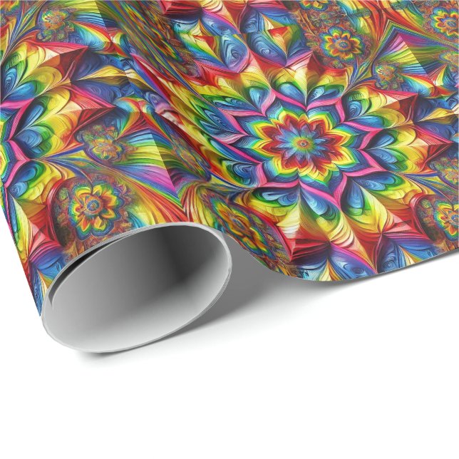 Cadeau Papier d'emballage spécial avec couleurs LGBTQ (Coin rond)