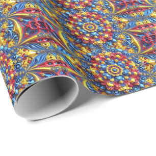 Cadeau Papier d'emballage spécial avec couleurs roumaines