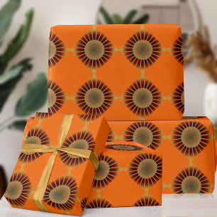 Cadeau Papier d'emballage style Retro 70