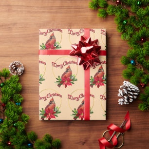 Cadeau Papier d'emballage style vintage Cardinal