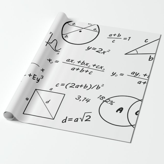 Cadeau Papier d'emballage tableau blanc intelligent (Déroulé)