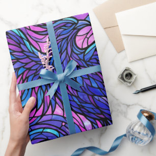 Cadeau Papier d'emballage taché de vol d'oiseau abstrait
