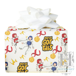 Cadeau Papier d'emballage Taekwondo (Garçons)