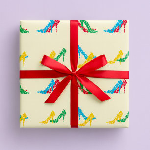 Cadeau Papier d'emballage Talons Hauts