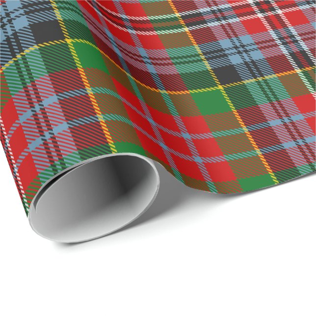 Cadeau Papier d'emballage tartan Clan MacPherson (Coin rond)