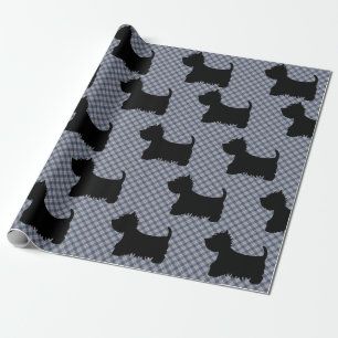Cadeau Papier d'emballage - Tartan Scottie Chien