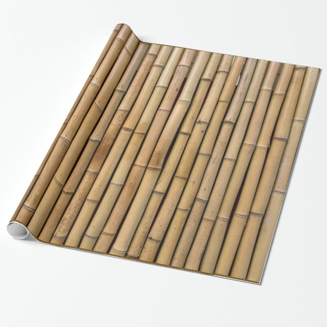 Cadeau Papier d'emballage texturé bambou (Déroulé)