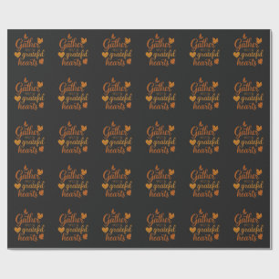 Cadeau Papier d'emballage Thanksgiving