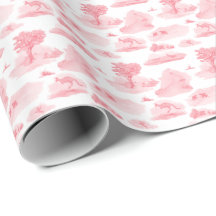 Papier d'emballage Toile (Corail) d'animaux austra