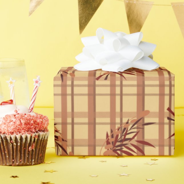 Cadeau Papier d'emballage - Tons d'automne Boutons de bam (Fête d'anniversaire)